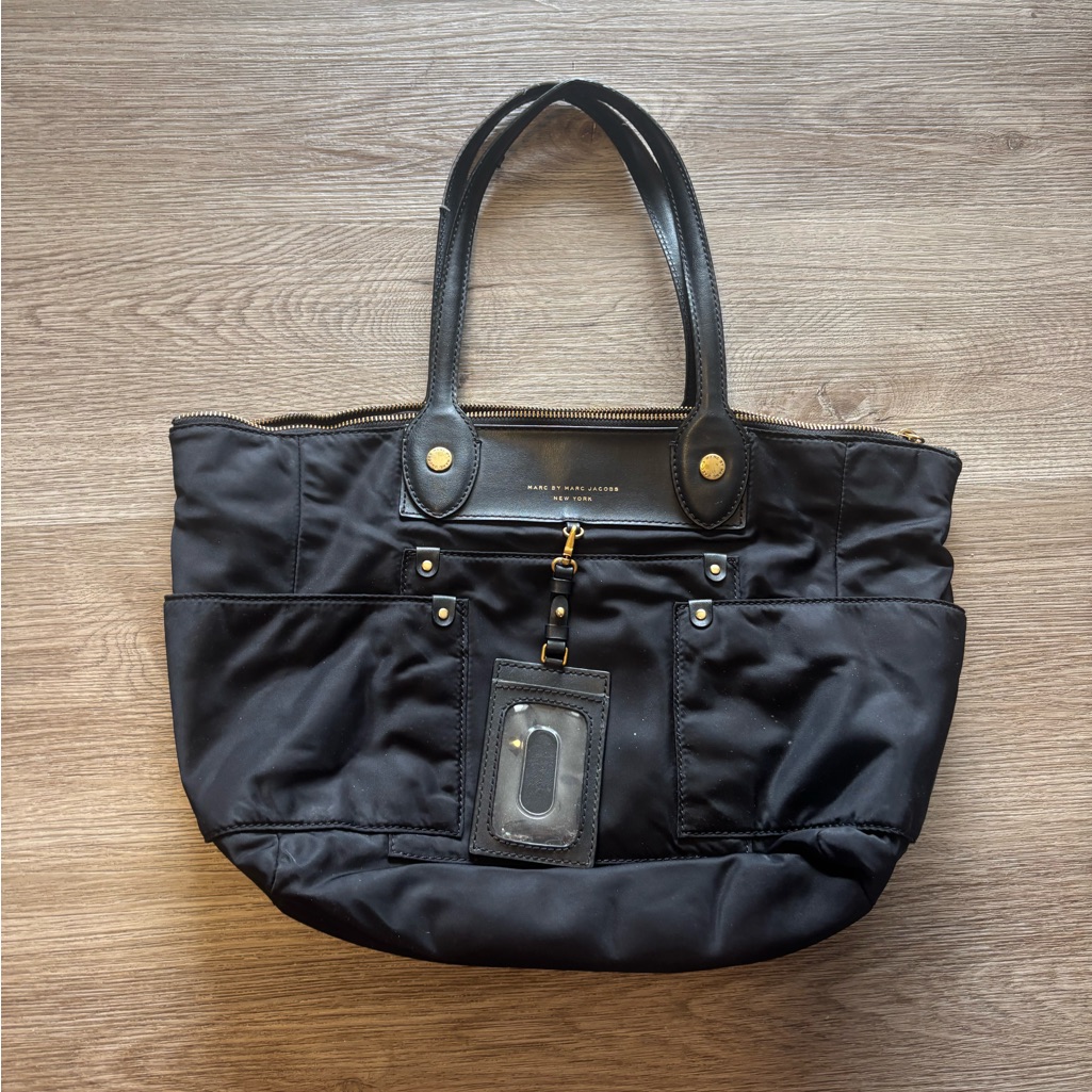 Marc Jacobs Satin Tote Bag Black